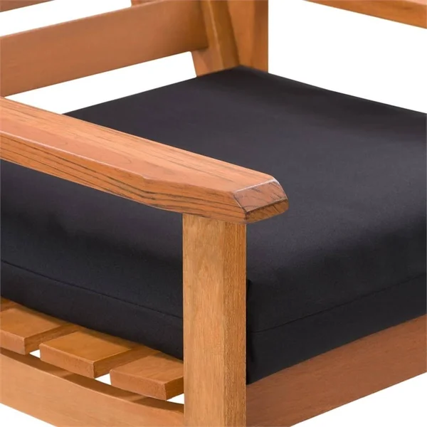 CorLiving Miramar Cinnamon Brown Hardwood Outdoor Bar Height Chairs - Set of 2