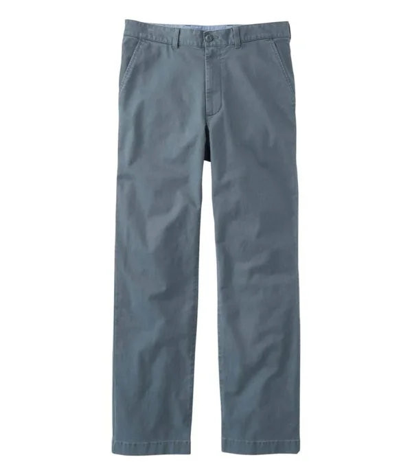 Men's Lakewashed Stretch Khakis - Classic Fit Blue 32x30, L.L.Bean