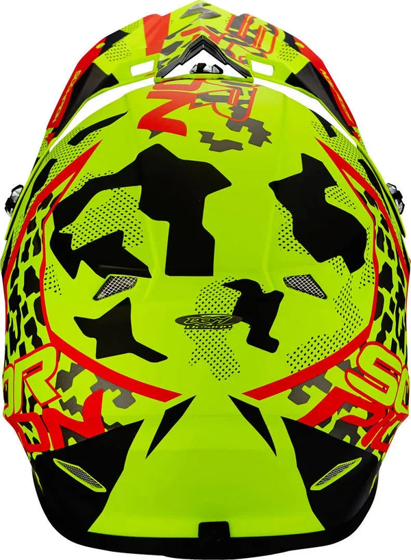 Scorpion Vx-21 Air Furio Cross Helmet - red-yellow, Size M