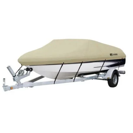 Classic Accessories 20-084-092401-00 Boat Cover - model B, Tan Waterproof