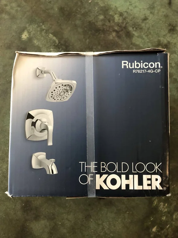Rubicon Rite-Temp Bath and Shower Trim with Lever Handle, 1.75 GPM