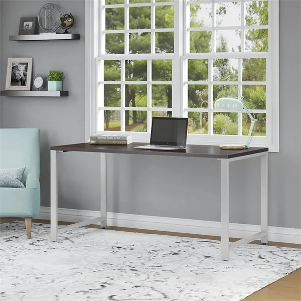 Bush Business Furniture 400 Series 72w x 24d Table Desk - Mocha Cherry (400S148MR)