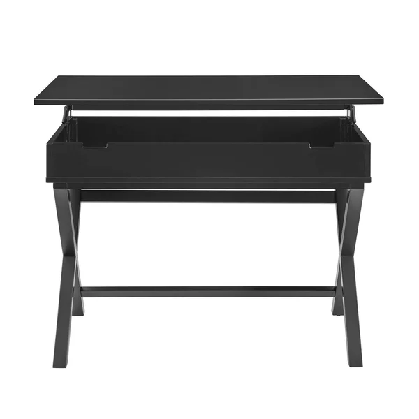 Linon Peggy Lift Top Desk, Black