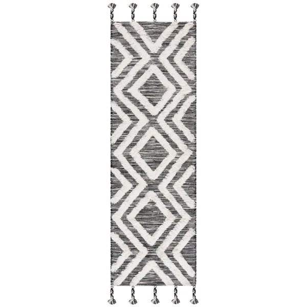 Safavieh Kenya Rug Collection KNY331Z - Black - Ivory - 4& x 6&