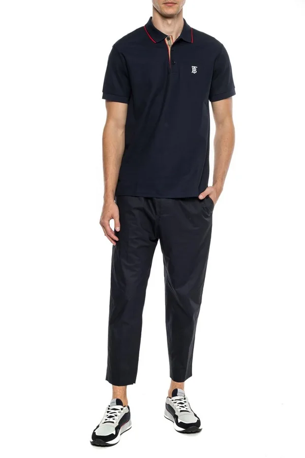 Burberry Navy Polo Shirt - Blue - Polo Shirts