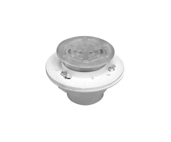 Mountain Plumbing - 6 inch Round PVC Shower Drain - MT509P/PVDBB