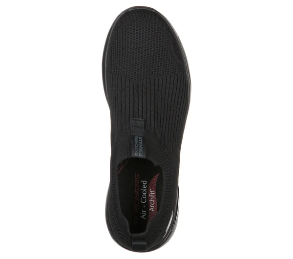 Skechers Men's GOwalk Arch Fit Iconic Slip-On, Black/Black