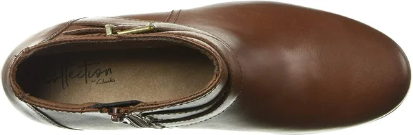 Clarks Emslie Cyndi (Mahogany Leather) Women's Boots