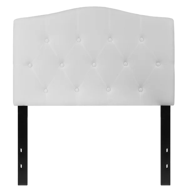 Cambridge Tufted Upholstered Twin Size Headboard in Fabric Camel