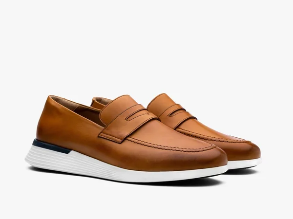 Crossover Loafer, Hybrid Dress Shoes, Wolf & Shepherd Honey, White, 12.5
