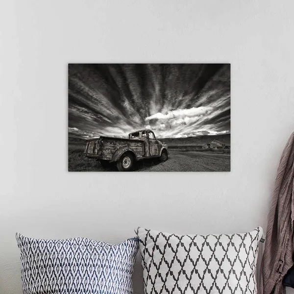 Old Truck, Canvas Wall Art, 24x16, Great Big Canvas