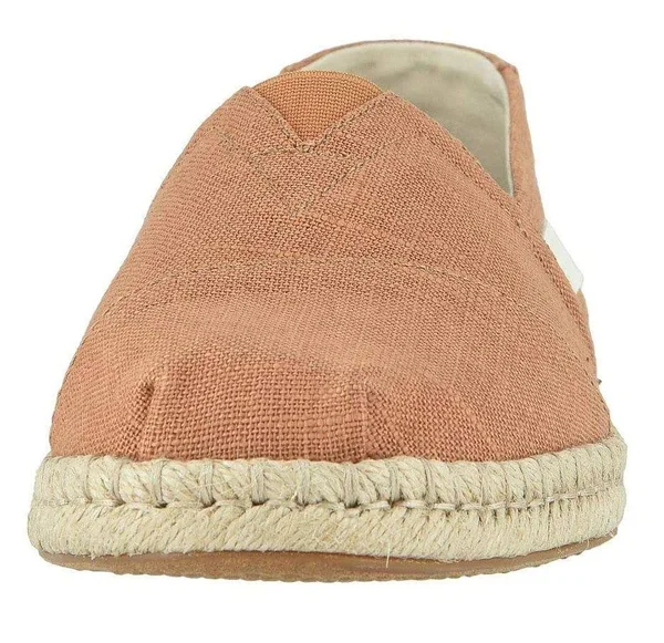 Toms Almond Brown Linen Men's Espadrille Alpargatas Shoes