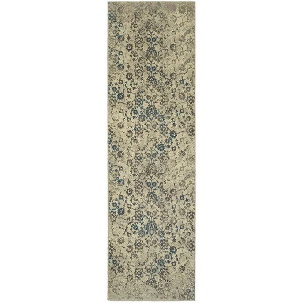 Oriental Weavers Henderson 5502H Ivory/ Grey Area Rug 3&10x22 x 5& 5x22