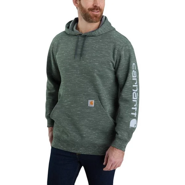 Carhartt Loose Fit Midweight Logo Sleeve Graphic Sweatshirt - Currant Heather