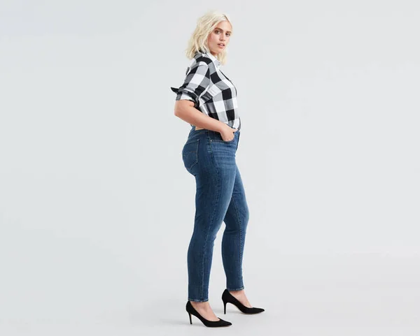 Levi&s Plus 711 Skinny (Astro Indigo) Women's Jeans