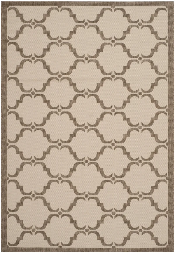 Safavieh Cy6009-232 Courtyard Beige - Brown Indoor, Outdoor Rug - 8& x 11&