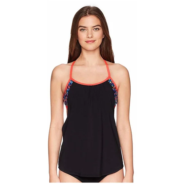 TYR Women's Carnivale Shea 2 in 1 Tank M Black, Multi