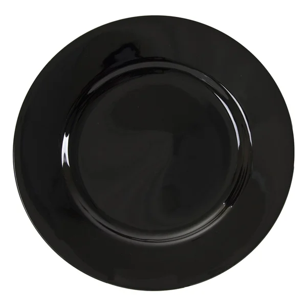 10 Strawberry Street Black Rim 10.75x22 Dinner PLATE, Set of 6, Black