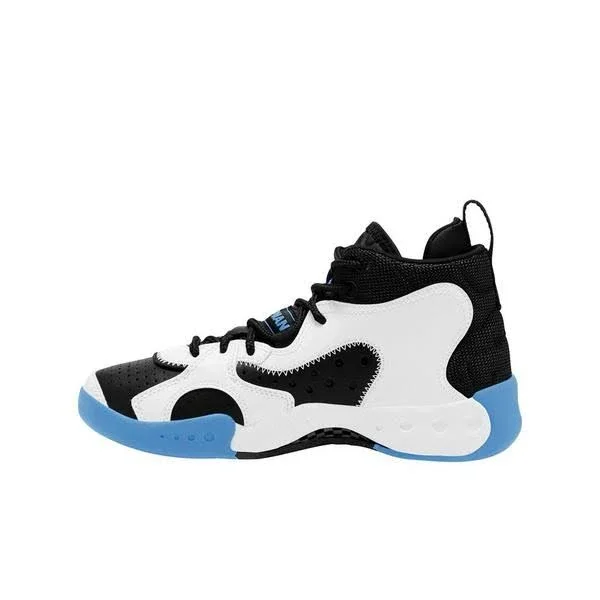 Jordan Pro RX UNC Grade School Kids& Shoes - Black/Blue/White, Size: 4