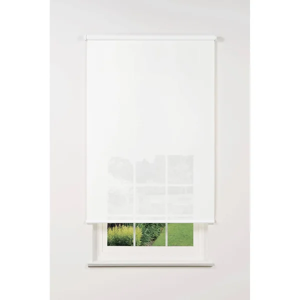 Linen Avenue Cordless 5% Solar Screen Standard Roller Shade, White 28 W x 78 H