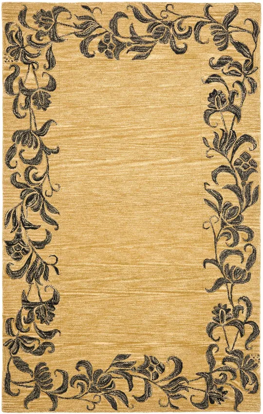 Safavieh Soho Rug SOH773B Gold, Black, 3& 6x22 x 5& 6x22