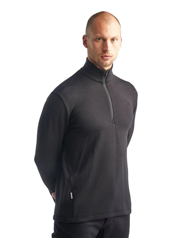 Icebreaker Men's Original LS Half Zip - XL - Black