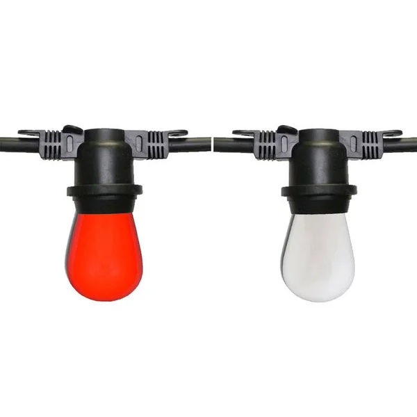 48& Santa Special Red & White Christmas Light Strand, by Ooga Lights