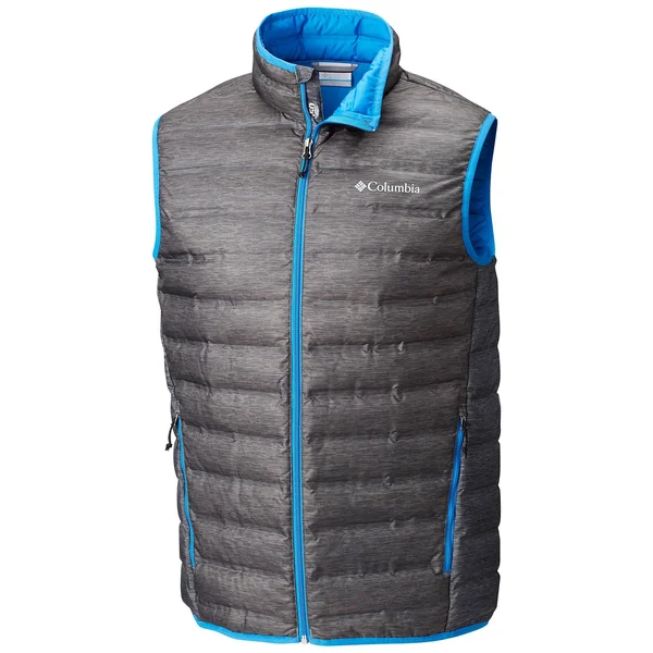 Columbia Lake 22 Down Vest - S - Charcoal Heather Print