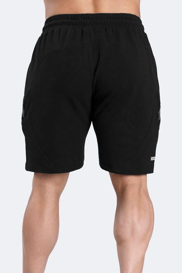 TLF Iron Shorts – Black, Mens Athletic Shorts Gym Shorts Black, 2XL