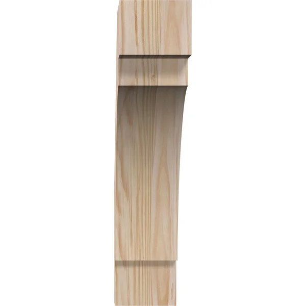 Ekena Millwork 3 1/2x22W x 18x22D x 18x22H Merced Smooth Brace, Douglas Fir