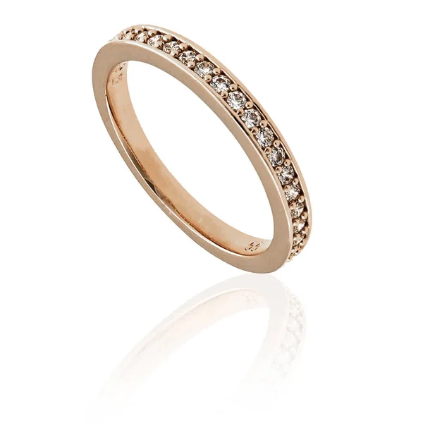 Swarovski Ladies White/Rose-Gold Tone Plated Rare Ring, Brand Size 55