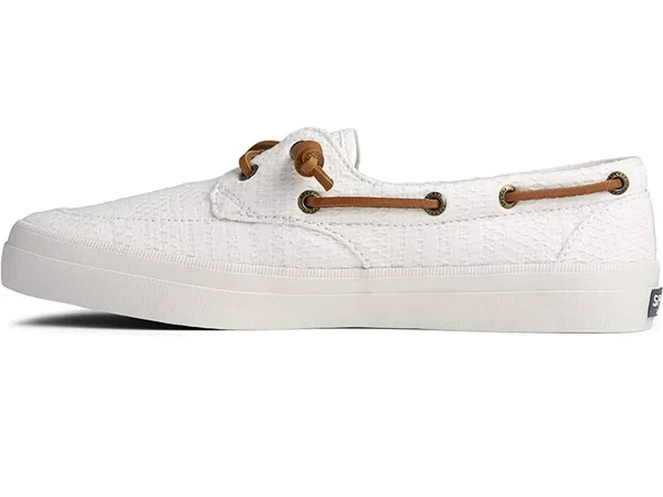 Sperry Top-Sider Crest Boat Smocked Hemp 11 Women's White