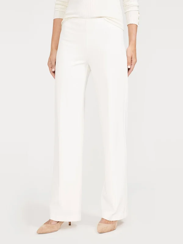 J.Mclaughlin Women's Carter Pants White Solid, Size 2