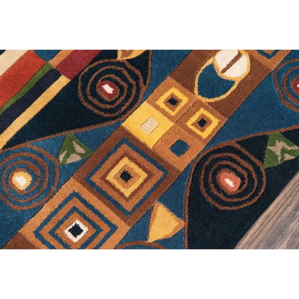 Momeni New Wave NW-02 Blue Rug 2& x 3&
