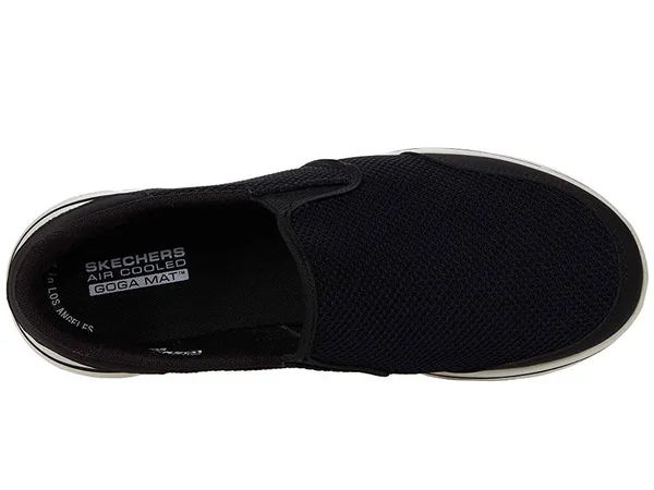 Skechers Men's GOwalk 5 - Beeline Walking Shoes - Black/White, 8.5