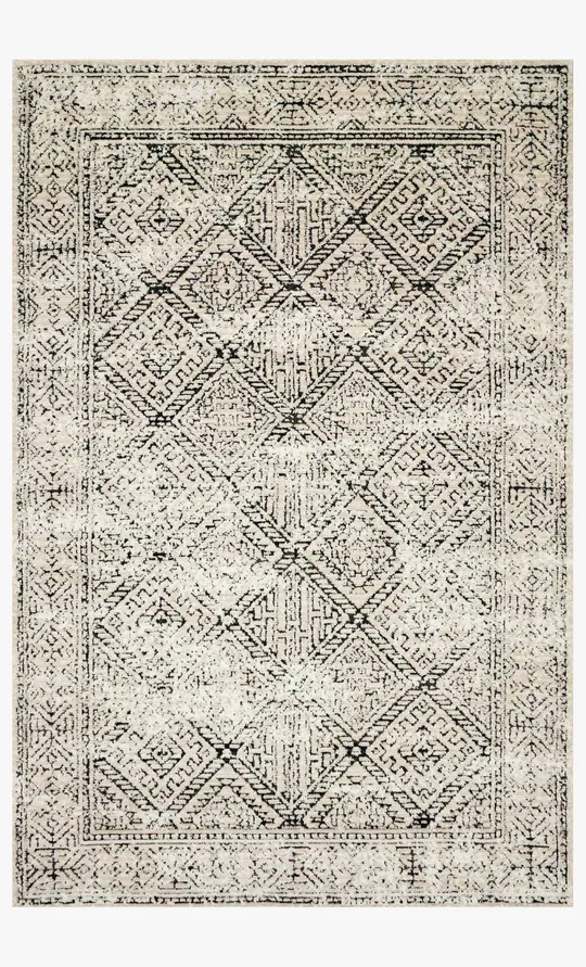 Magnolia Home by Joanna Gaines Lotus LB-07 Ivory - Black 5&0x22 x 7&6x22 Rug