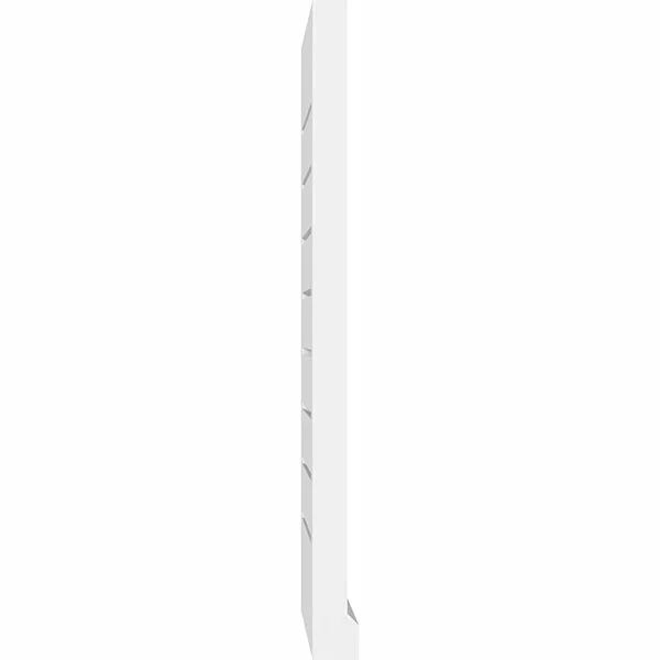 Ekena Millwork GVPVE24X2803SF 24x22W x 28x22H Vertical Surface Mount PVC Gable Vent: Functional, w/ 2x22W x 2x22P Brickmould Sil