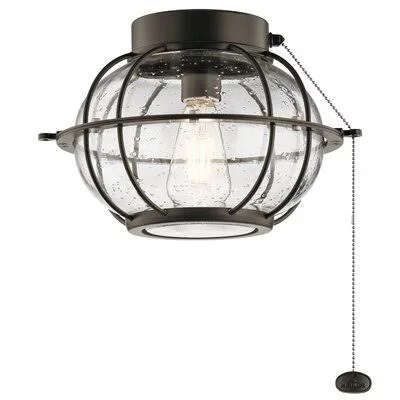 Traditional 1-Light Fitter Ceiling Fan Light Kit null: null