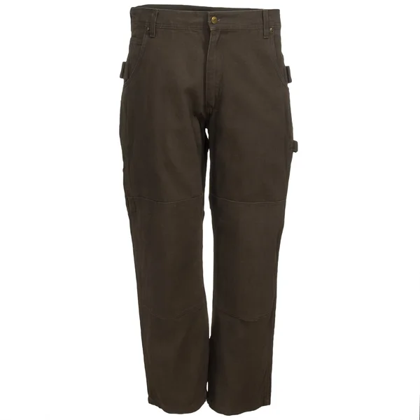 Key Premium Double Knee Duck Dungaree - Bark