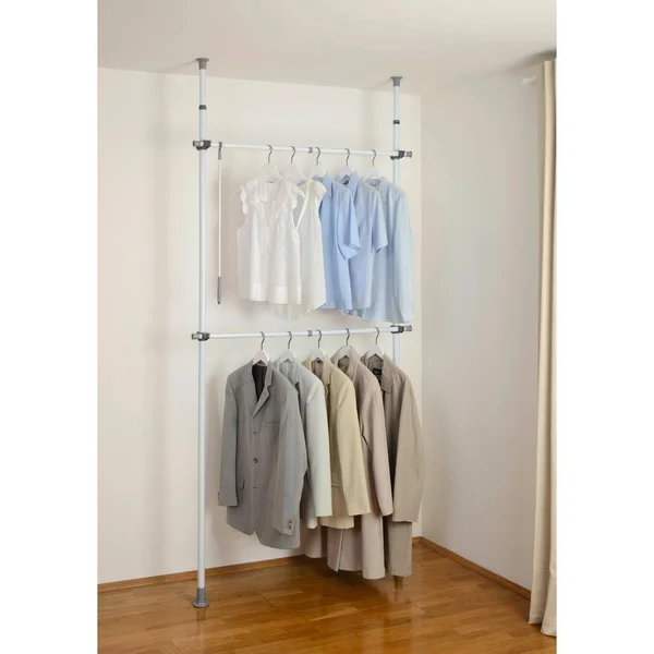 Wenko Herkules Basic Telescopic Clothes Rack System - White