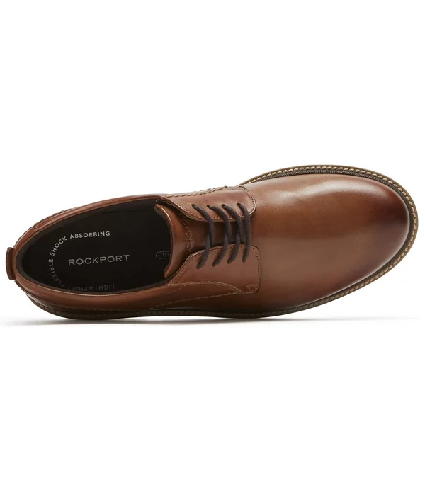 Rockport Men's Marshall Plain Toe Oxford, Size: 11.5, Brown