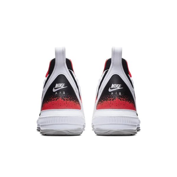 Nike Mens James LeBron 16 Basketball Shoes - White/Hot Lava/Silver, Size 11.5