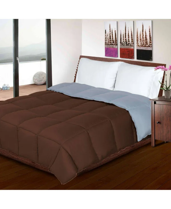 All Season Down Alternative Reversible Comforter King-Ivory/Sage