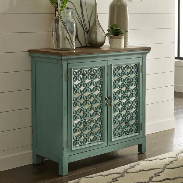 Liberty Furniture Kensington Blue 2 Door Accent Cabinet
