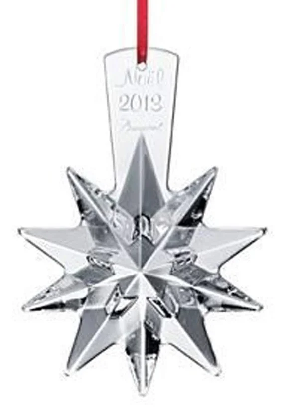 Baccarat #2804657 2013 Annual Ornament Christmas Star Clear