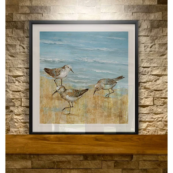 Sandpipers II -Framed Giclee Print - 24x24