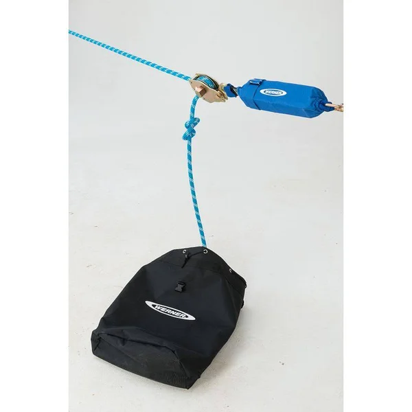 Werner L120030 30ft 2-Man Rope Horizontal Lifeline System, D-Bolt ANCHOR, Rope Tensioner