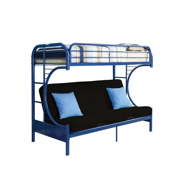Twin XL/Queen Eclipse Kids Futon Bunk Bed Blue - Acme Furniture