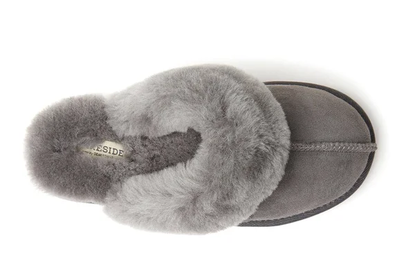 Fireside by Dearfoams Sydney Women's Slipper - Grey Size 6