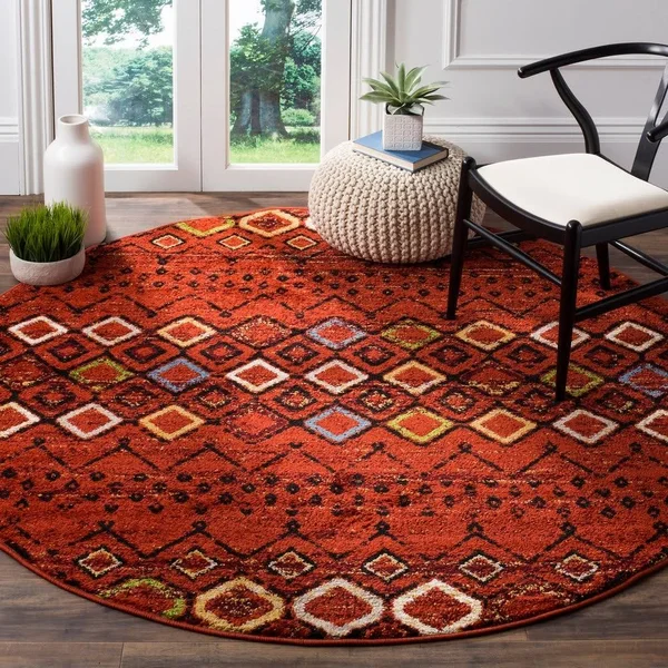 Safavieh 6&-7x22 x 6&-7x22 Square Amsterdam AMS108A Ivory - Grey Rug